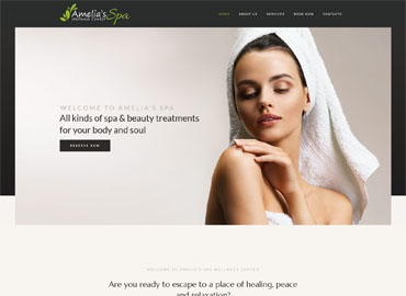 Amelia’s Spa Web Site