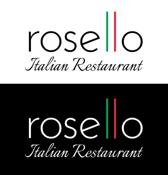 Rosello Italian Restaurant UK Logo Design