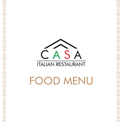 Casa Restaurant Menu Design
